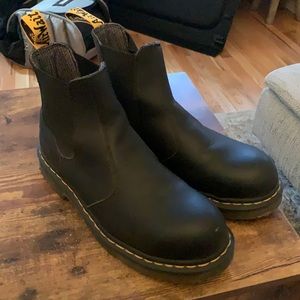 Black Dr. Martens Steel Toe Boots